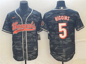 Tee Higgins Cincinnati Bengals gray Camo jersey