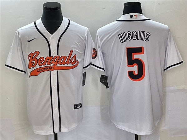Tee Higgins Cincinnati Bengals white jersey