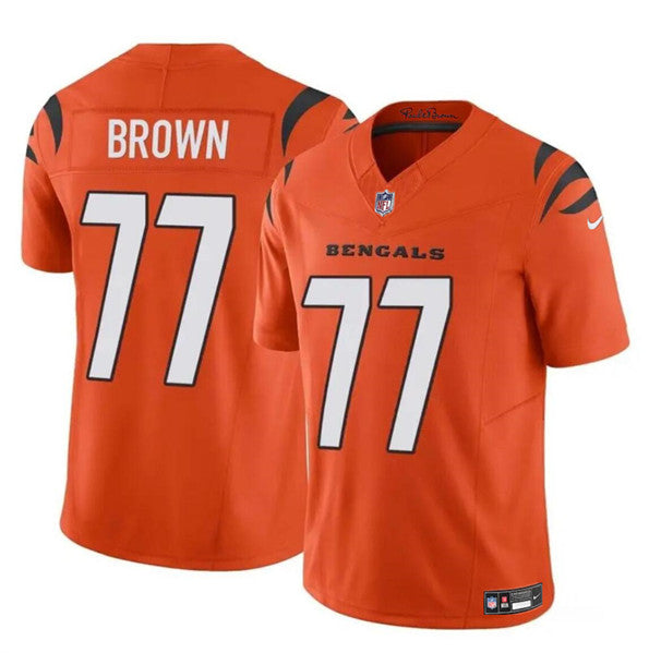 Trent Brown Cincinnati Bengals orange Vapor jersey