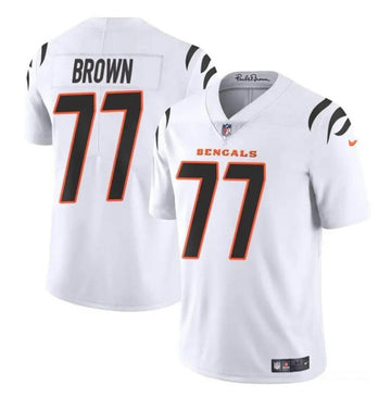 Trent Brown Cincinnati Bengals white Vapor jersey