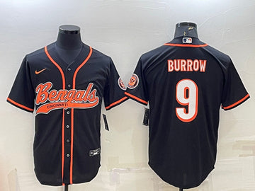 Joe Burrow Cincinnati Bengals black jersey