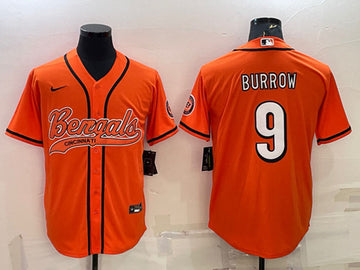 Joe Burrow Cincinnati Bengals orange jersey