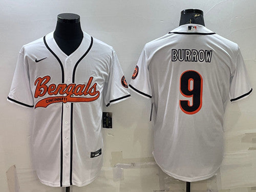 Joe Burrow Cincinnati Bengals white jersey