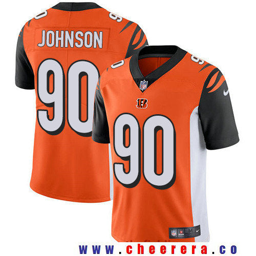Michael Johnson Cincinnati Bengals orange Vapor jersey