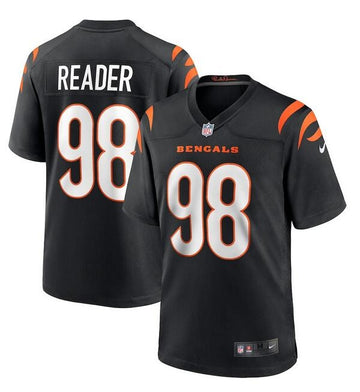 D.J. Reader Cincinnati Bengals black Game jersey