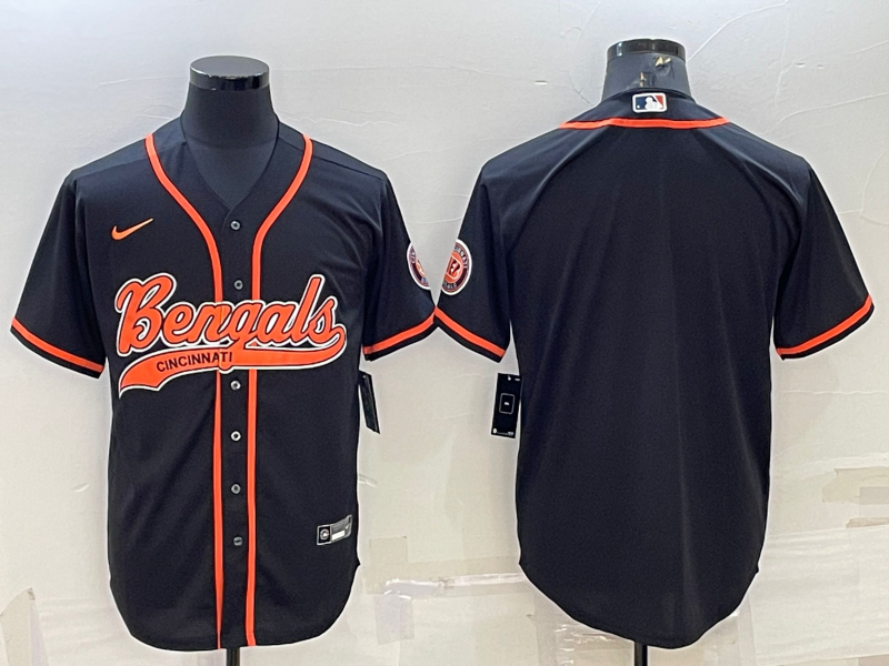 Custom Cincinnati Bengals black jersey