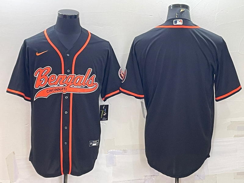 Custom Cincinnati Bengals black jersey