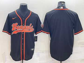 Custom Cincinnati Bengals black jersey
