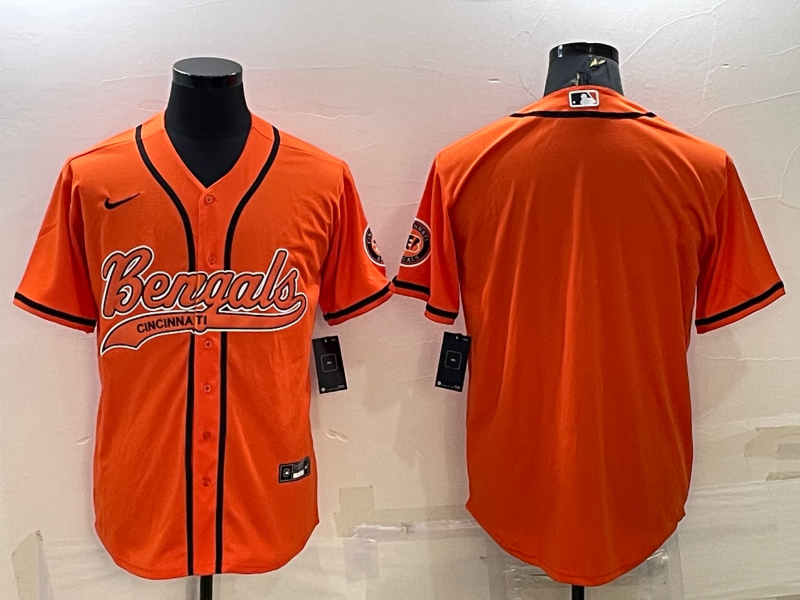Custom Cincinnati Bengals orange jersey