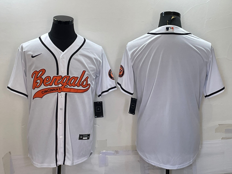 Custom Cincinnati Bengals white jersey