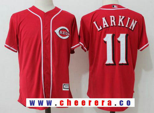 Barry Larkin Cincinnati Reds red jersey
