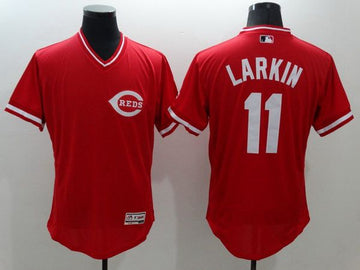 Barry Larkin Cincinnati Reds red jersey