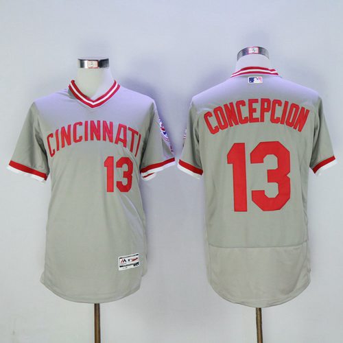 Dave Concepcion Cincinnati Reds gray jersey