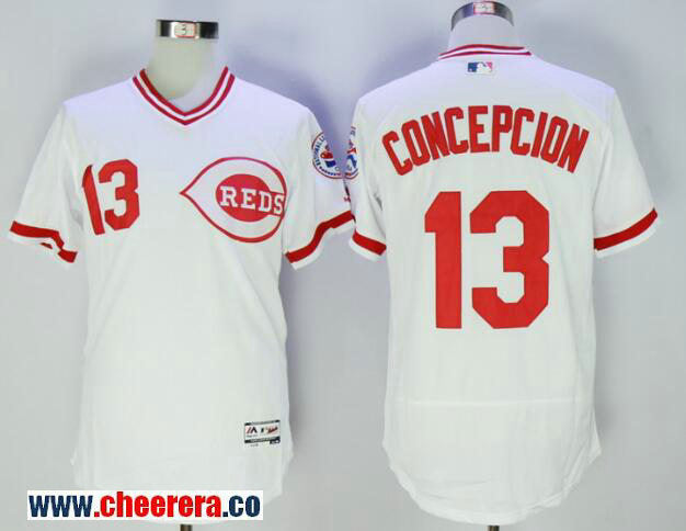 Dave Concepcion Cincinnati Reds white jersey