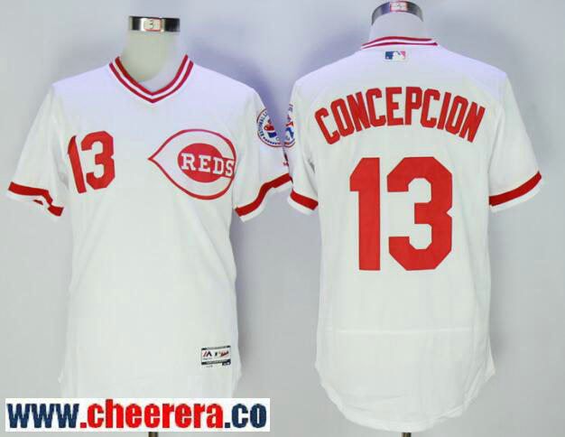 Dave Concepcion Cincinnati Reds white jersey