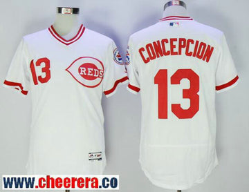 Dave Concepcion Cincinnati Reds white jersey
