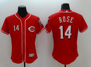 Pete Rose Cincinnati Reds red jersey