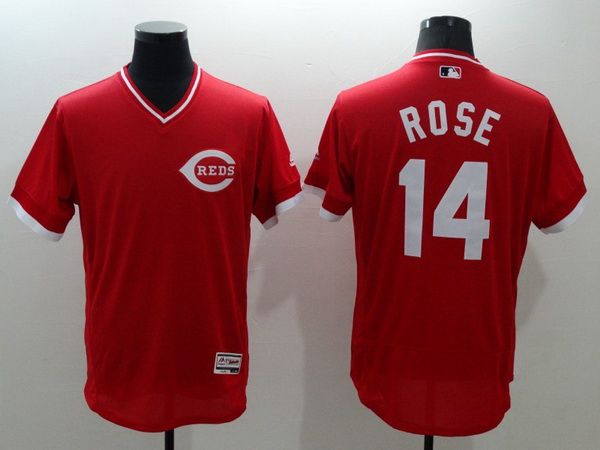 Pete Rose Cincinnati Reds red jersey