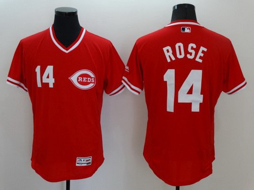 Pete Rose Cincinnati Reds red jersey