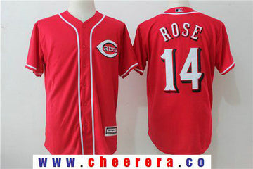 Pete Rose Cincinnati Reds red jersey