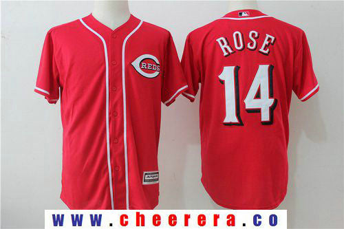 Pete Rose Cincinnati Reds red jersey