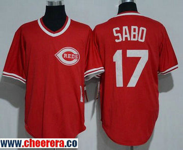 Chris Sabo Cincinnati Reds red Throwback jersey