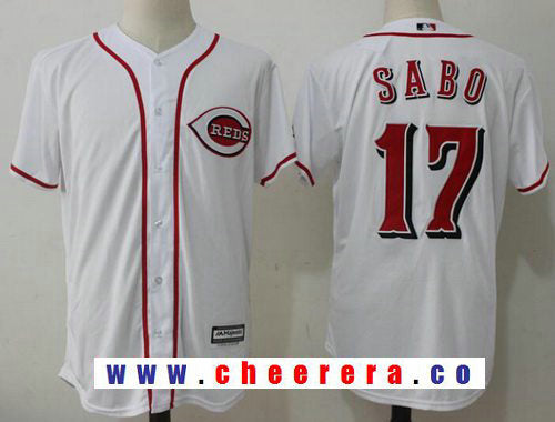 Chris Sabo Cincinnati Reds white jersey