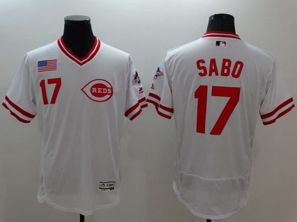 Chris Sabo Cincinnati Reds white jersey