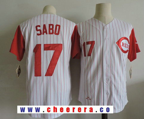 Chris Sabo Cincinnati Reds white Throwback jersey
