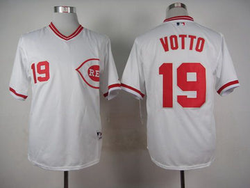 Joey Votto Cincinnati Reds white jersey
