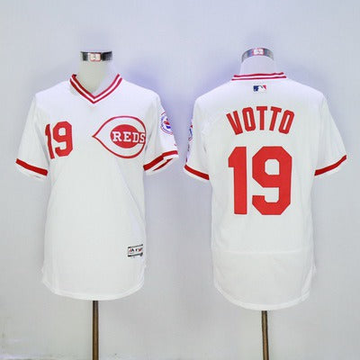 Joey Votto Cincinnati Reds white jersey