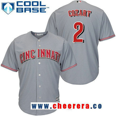 Zack Cozart Cincinnati Reds gray Road jersey