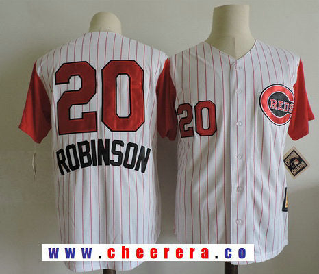 Frank Robinson Cincinnati Reds white Throwback jersey