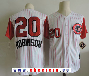 Frank Robinson Cincinnati Reds white Throwback jersey