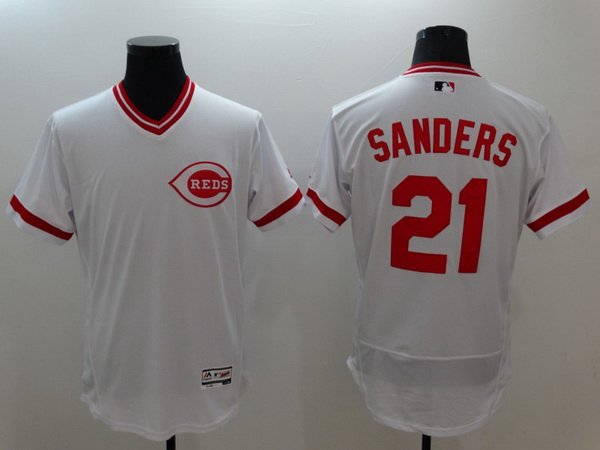 Deion Sanders Cincinnati Reds white jersey
