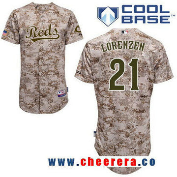 Michael Lorenzen Cincinnati Reds camo Camo jersey