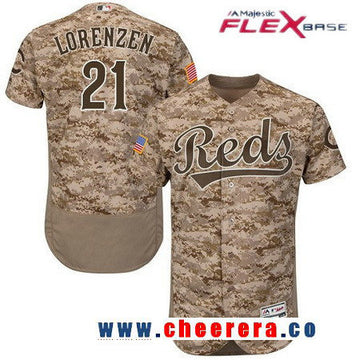 Michael Lorenzen Cincinnati Reds camo Camo jersey