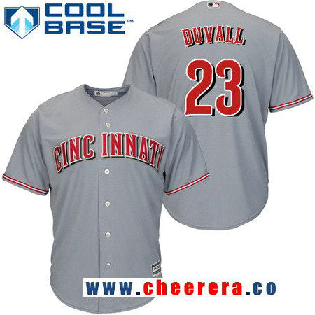 Adam Duvall Cincinnati Reds gray Road jersey