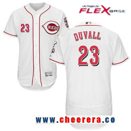 Adam Duvall Cincinnati Reds white Home jersey