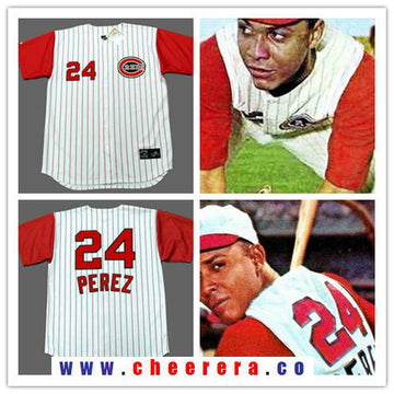 Tony Perez Cincinnati Reds white Throwback jersey