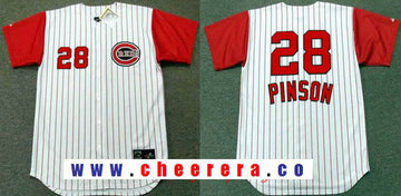 Vada Pinson Cincinnati Reds white Throwback jersey
