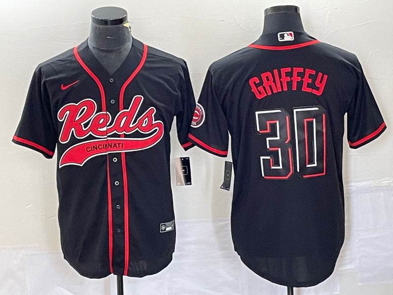 Ken Griffey Jr Cincinnati Reds black City Connect jersey