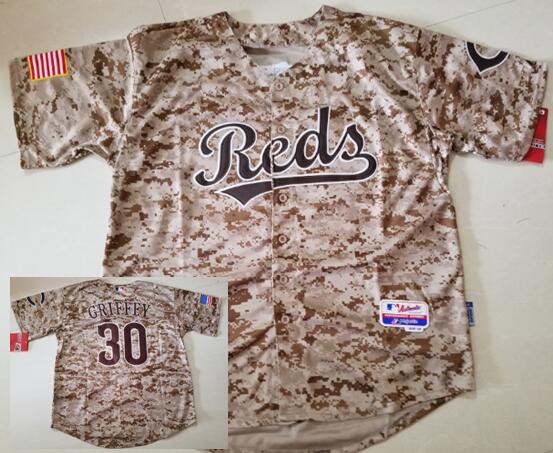 Ken Griffey Jr Cincinnati Reds camo Camo jersey