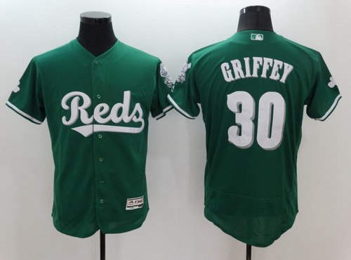 Ken Griffey Jr Cincinnati Reds green jersey