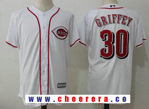 Ken Griffey Jr Cincinnati Reds white jersey