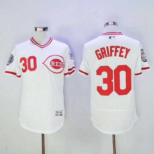 Ken Griffey Jr Cincinnati Reds white jersey