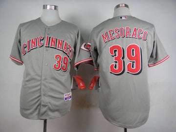 Devin Mesoraco Cincinnati Reds gray jersey