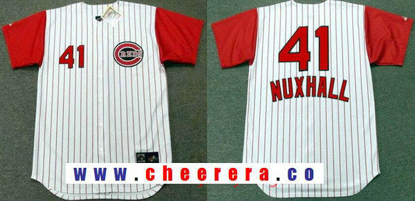 Joe Nuxhall Cincinnati Reds white Throwback jersey