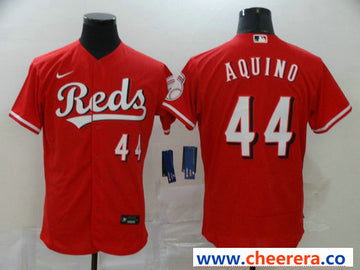 Aristides Aquino Cincinnati Reds red jersey