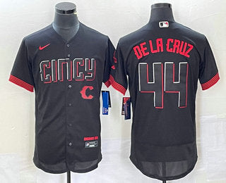 Elly De La Cruz Cincinnati Reds black City Connect jersey